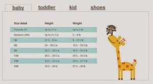 size chart carters